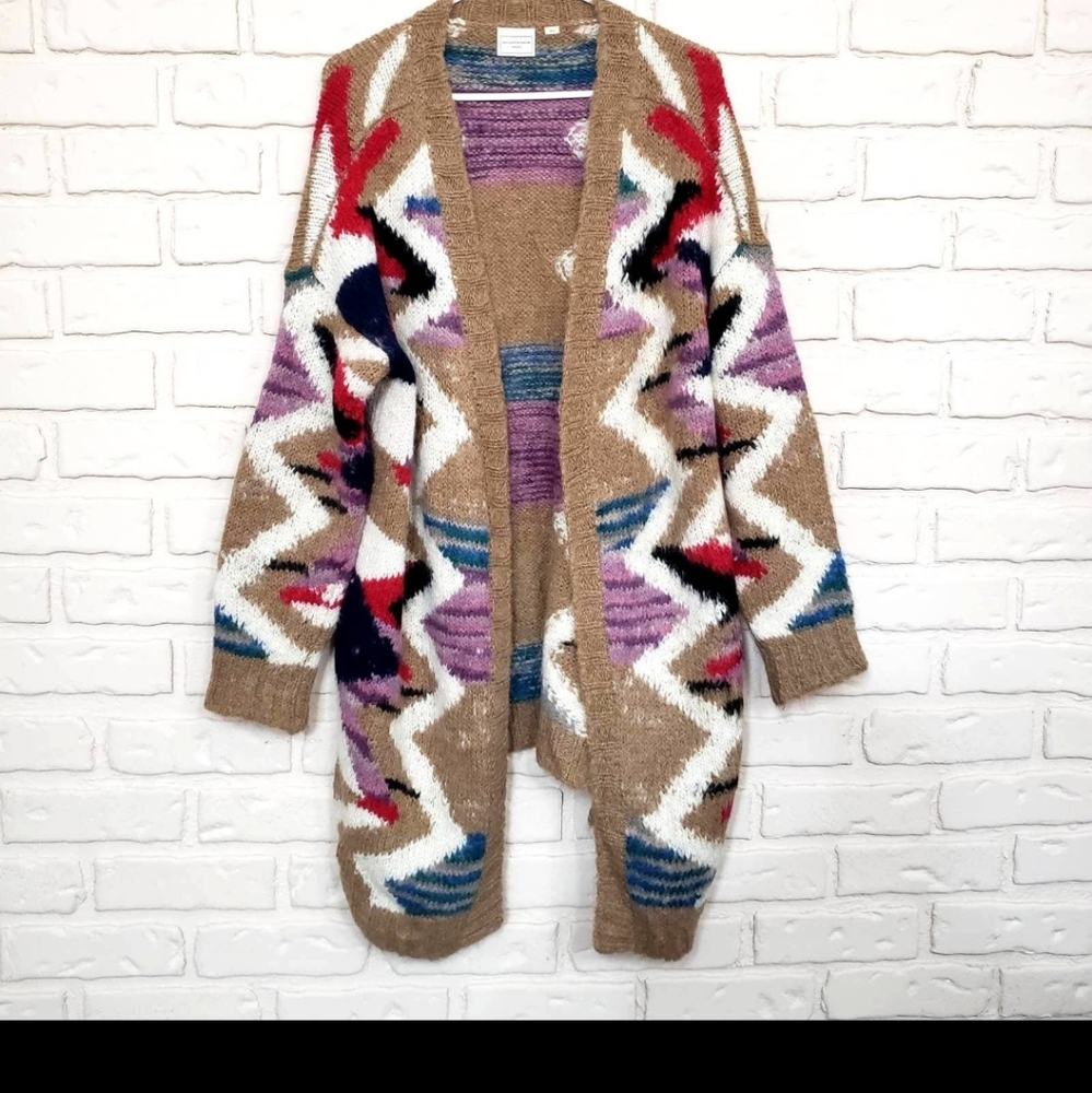 Anthropologie Moulinette Soers Multicolor Sweater Cardigan